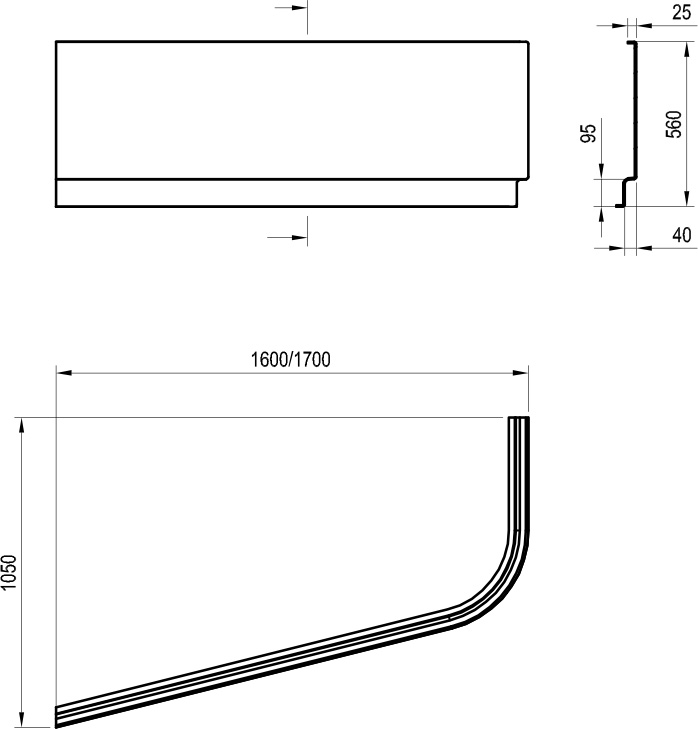 Panneau Chrome A 160x105 G/D