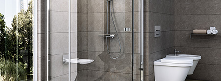 Cabines de douche et portes Pivot