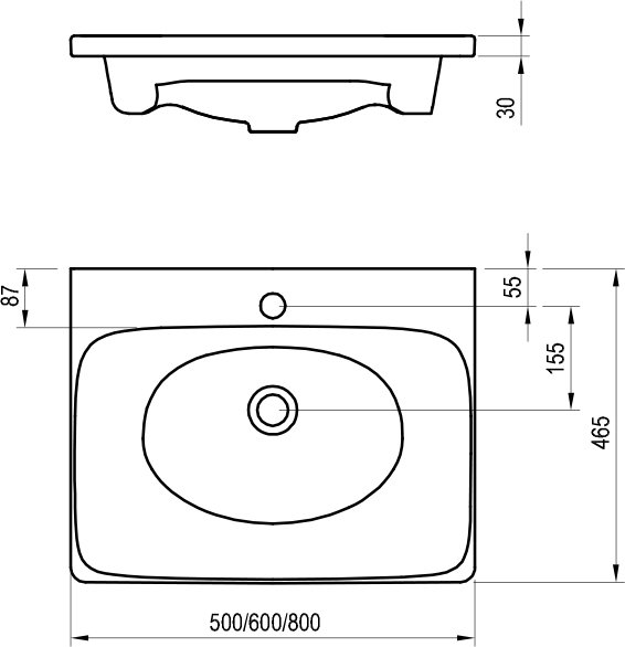 Lavabo Balance 800