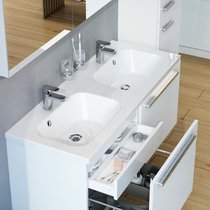 Lavabo double Chrome 1200