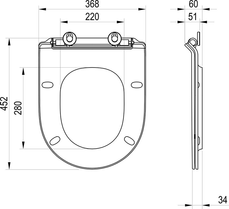 Abattant de WC Ypsilon